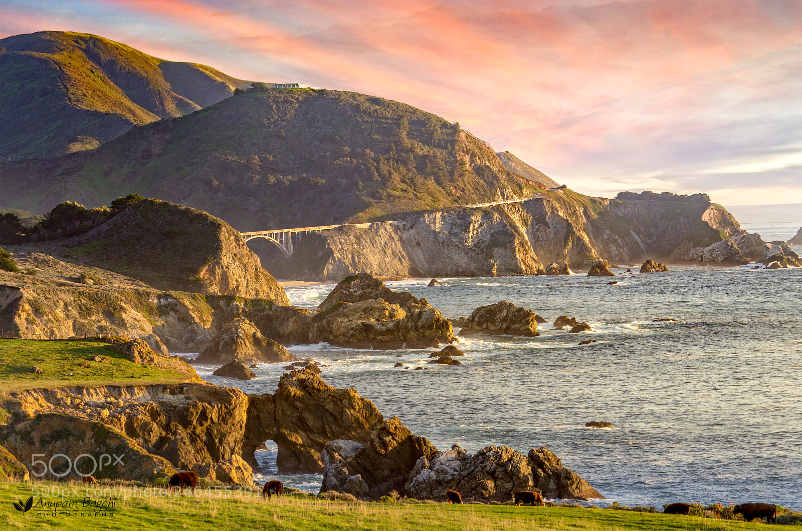 Sony a7 II sample photo. Sunset at bixby bridge photography