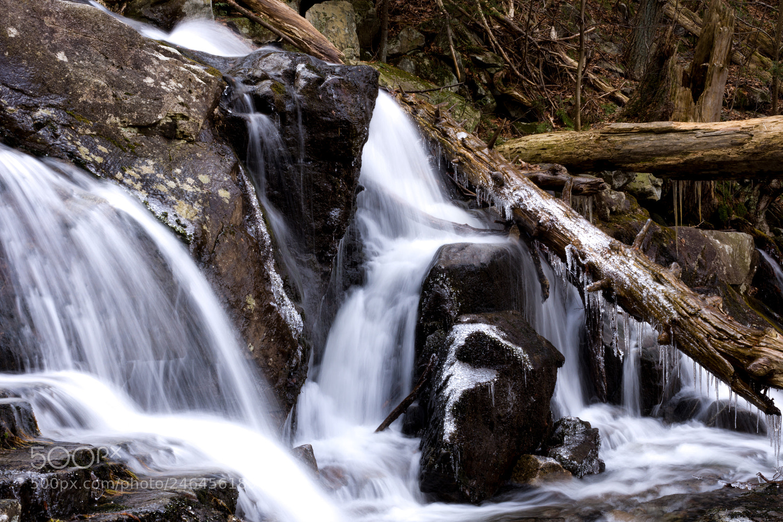 Nikon D7200 sample photo. Black rock winterfall photography
