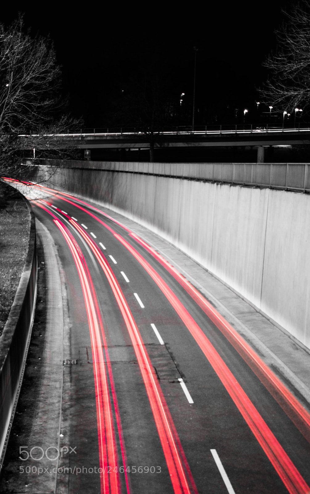 Nikon D5200 sample photo. Midnight light trails photography