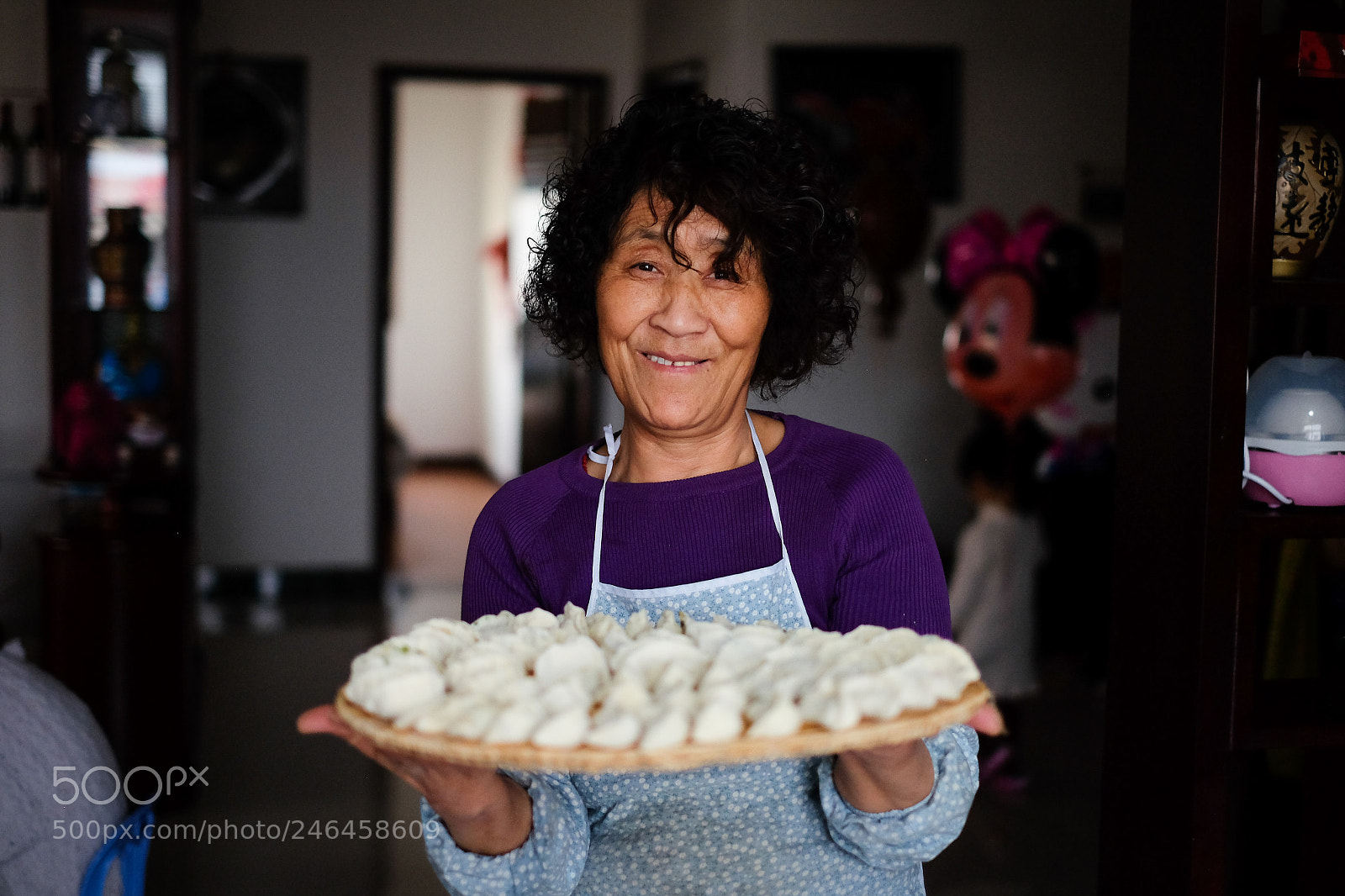 Fujifilm X-T1 sample photo. Mum making dumplings for photography