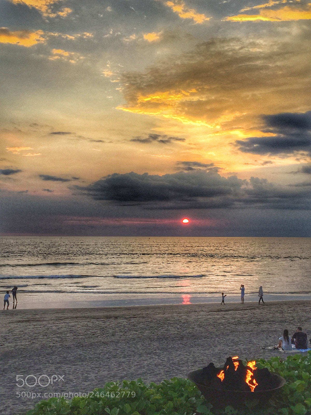 Apple iPhone 6 sample photo. Sunset at petitenget beach photography