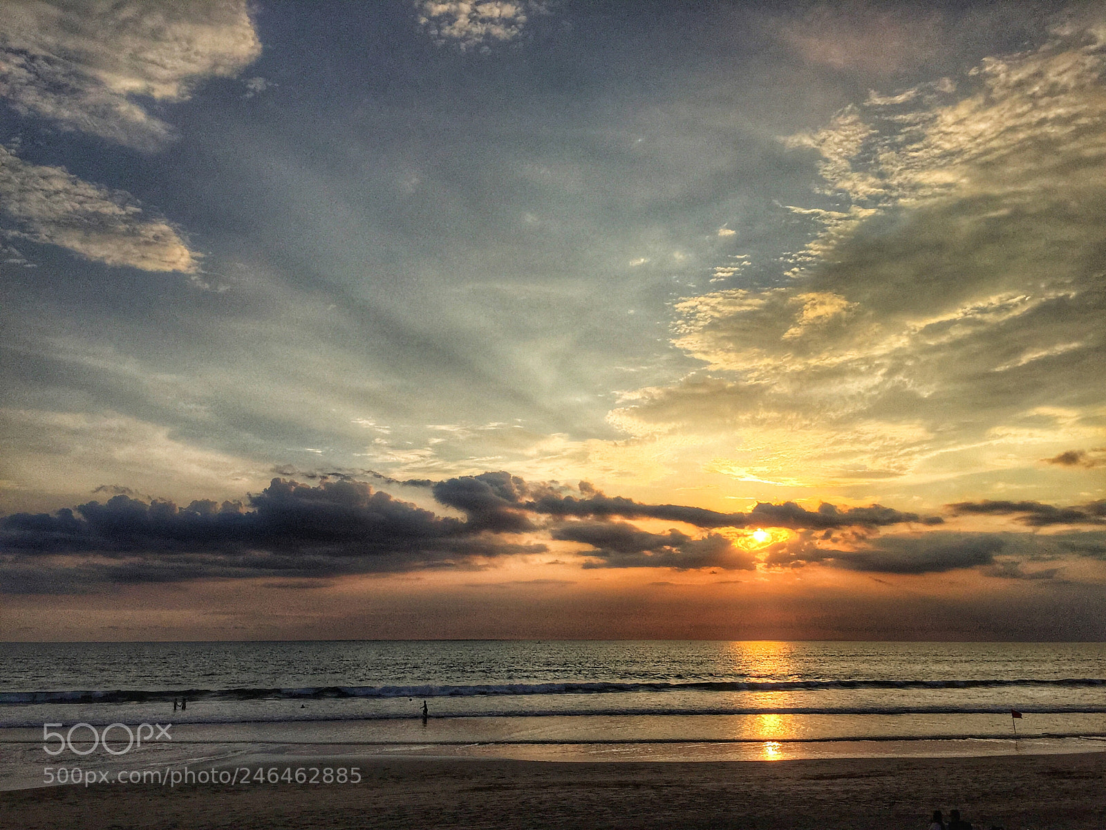 Apple iPhone 6 sample photo. Sunset at petitenget beach photography
