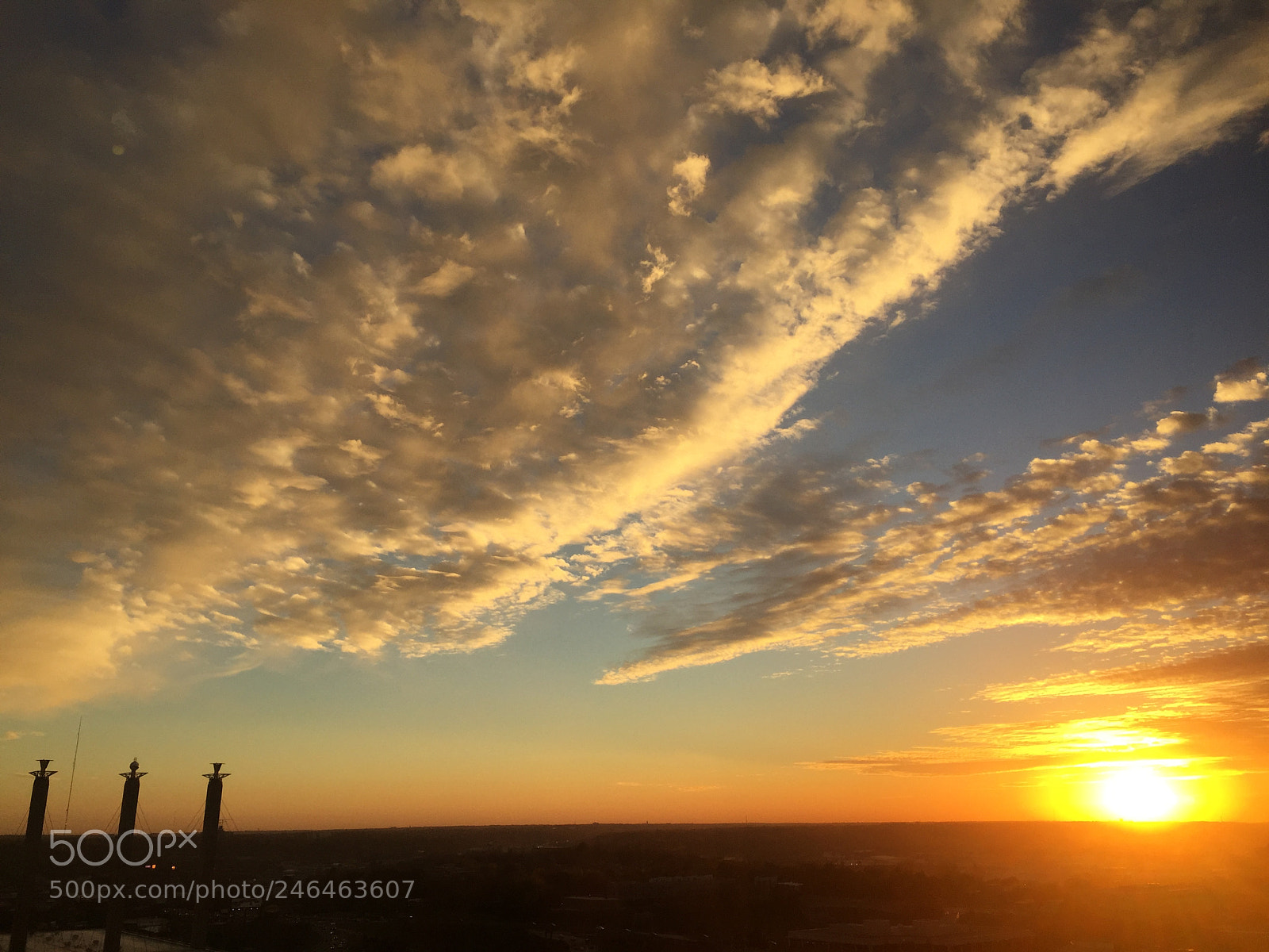 Apple iPhone 6 sample photo. Kansas city sunset photography