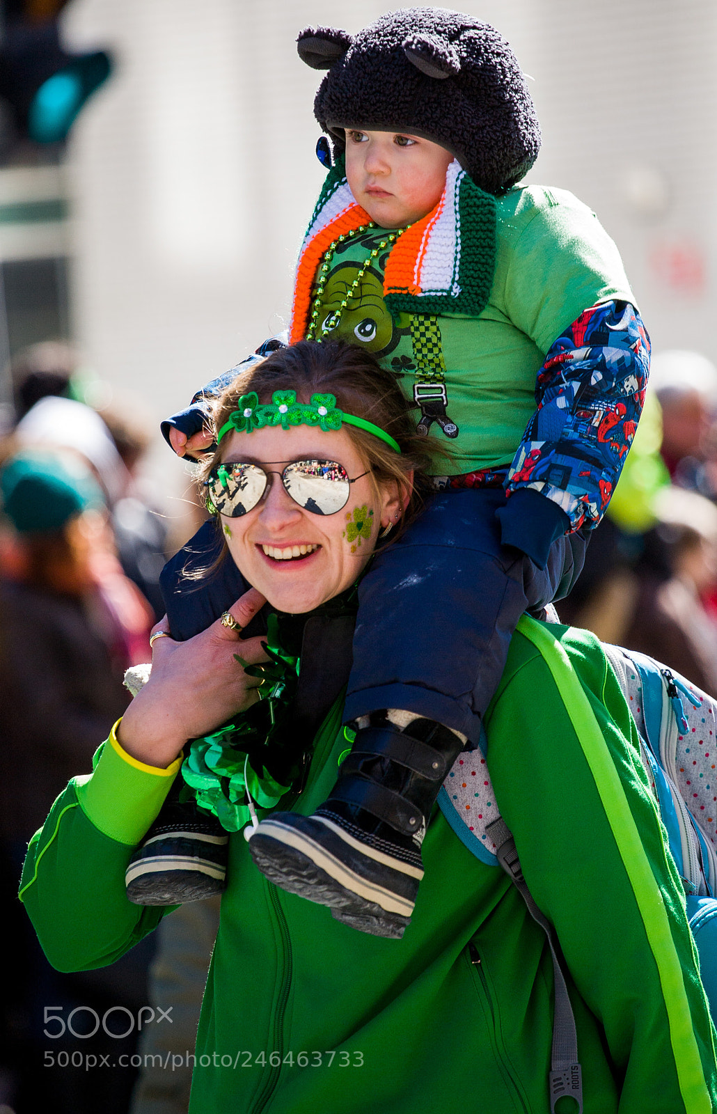 Canon EOS 5D sample photo. St.patricks day parade photography