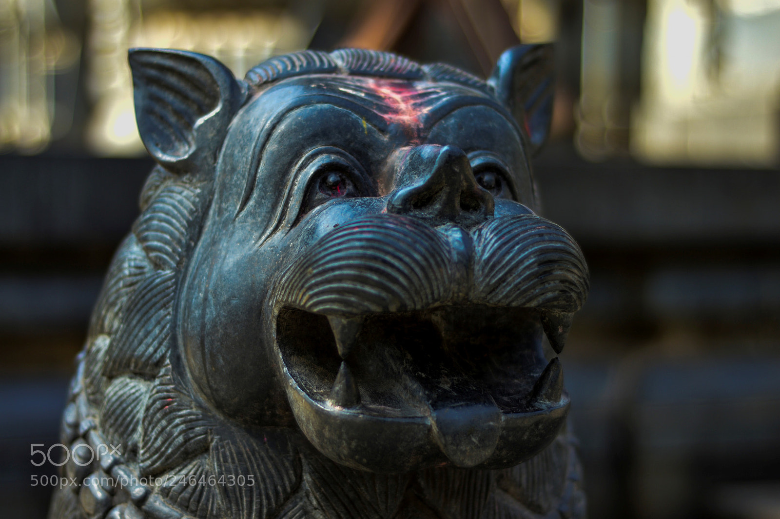 Nikon D3200 sample photo. Lion statue photography