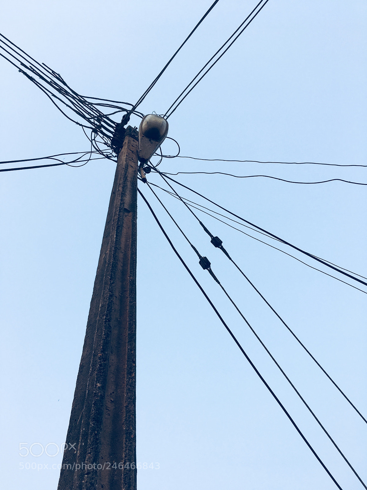 Apple iPhone SE sample photo. Electrical pole photography