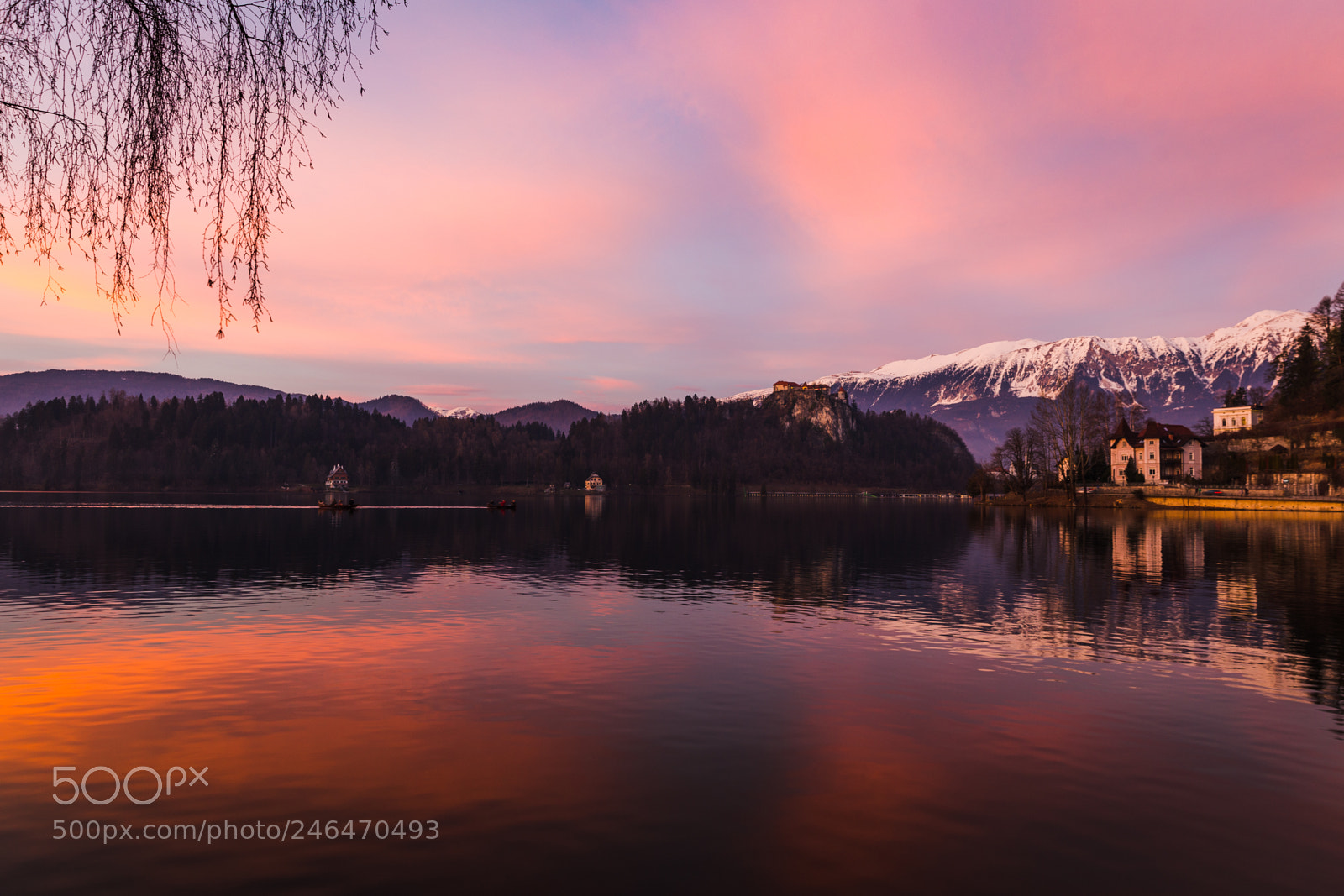 Canon EOS 6D sample photo. Sunset in bled photography