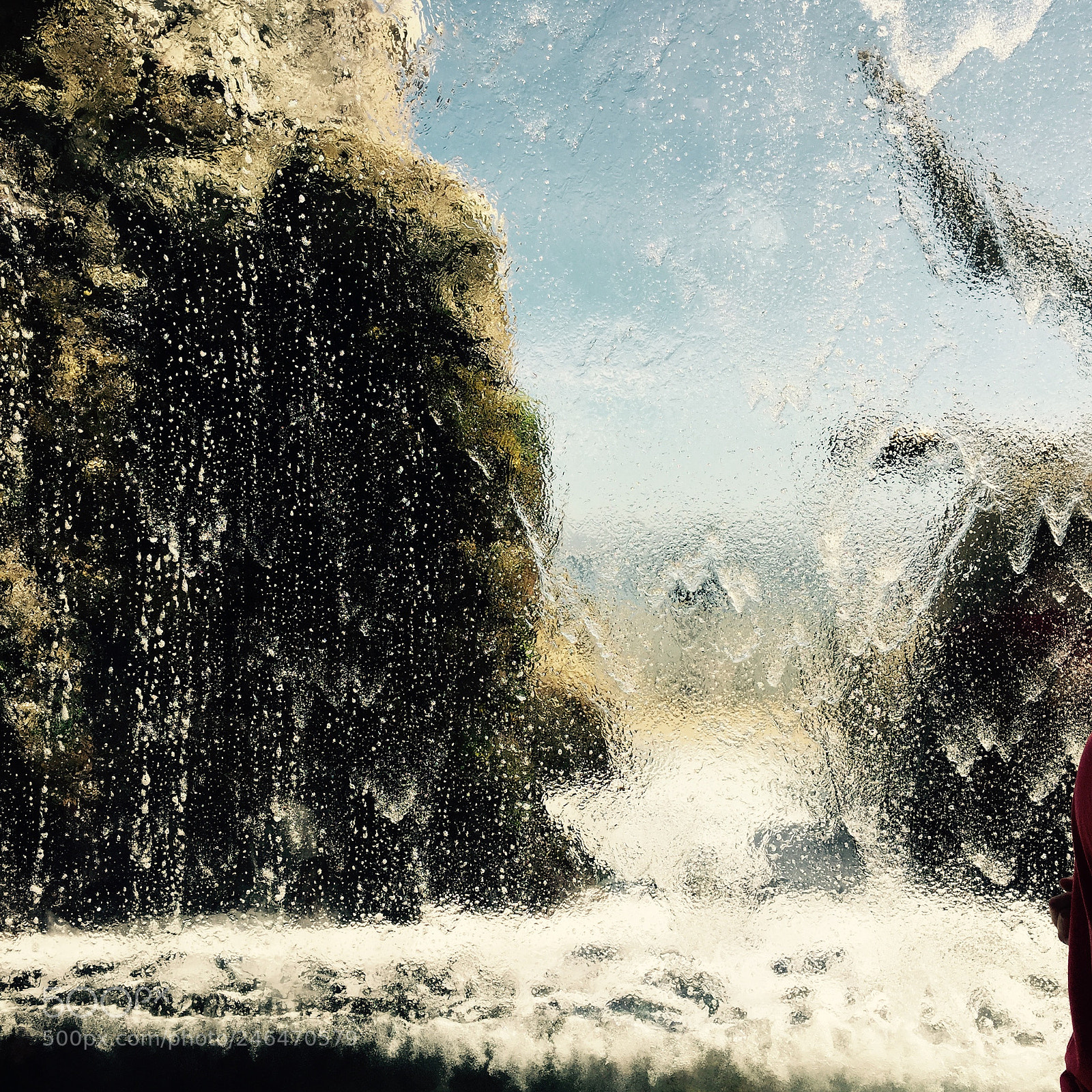 Apple iPhone 6 sample photo. Behind the waterfall photography