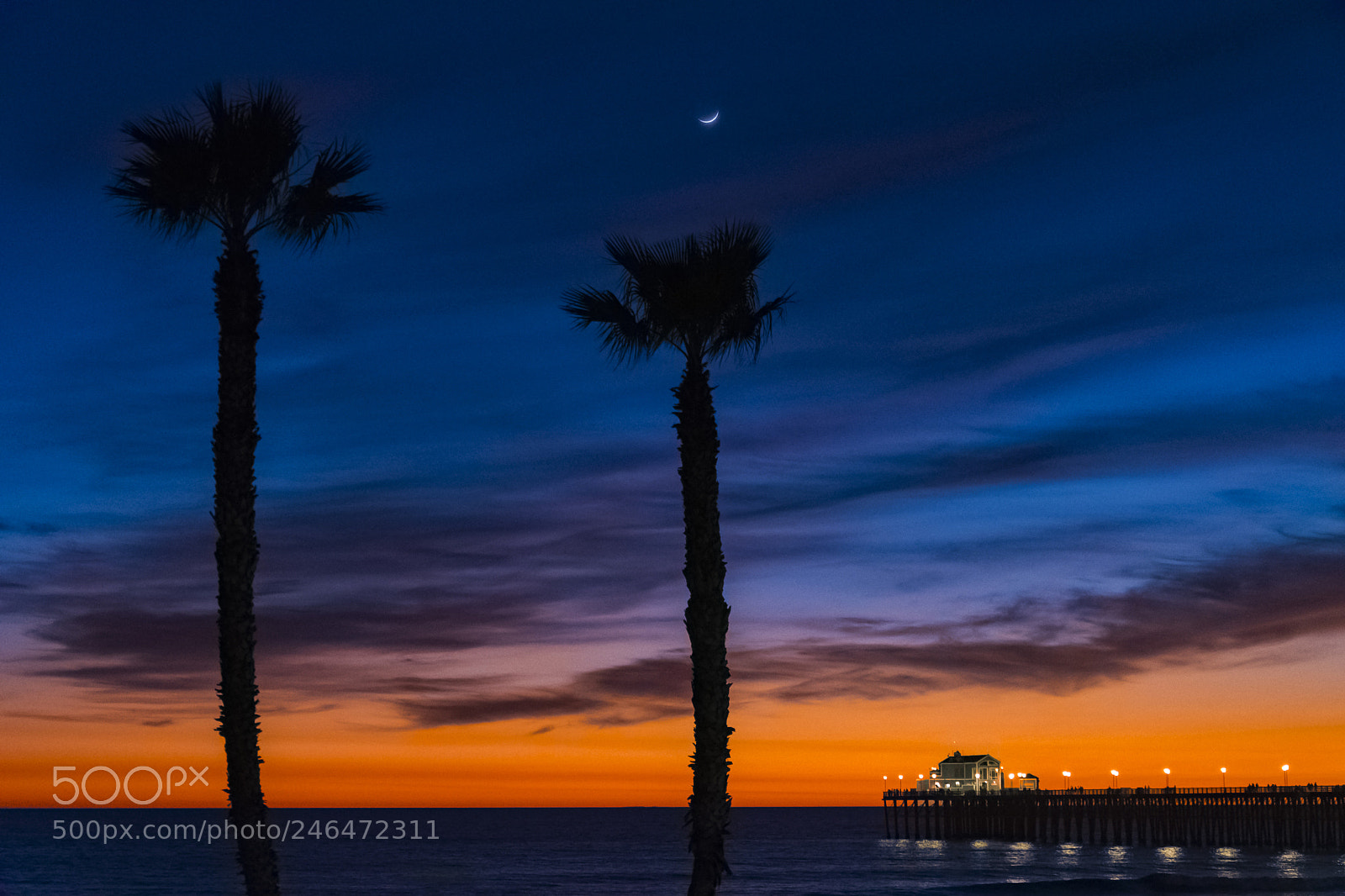 Nikon D500 sample photo. Twilight in oceanside with photography