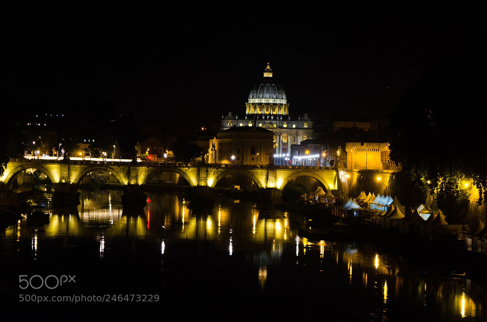 Nikon D5100 sample photo. Vatican at night photography