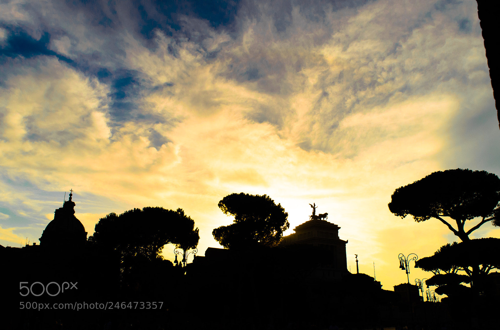 Nikon D5100 sample photo. A silhouette of rome photography