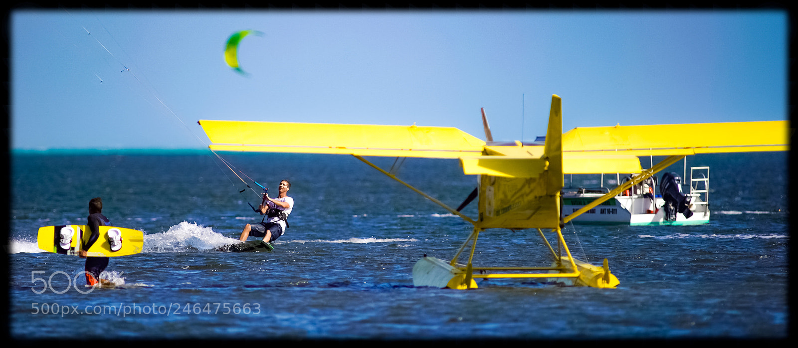 Sony a7S sample photo. Kite & seaplane photography