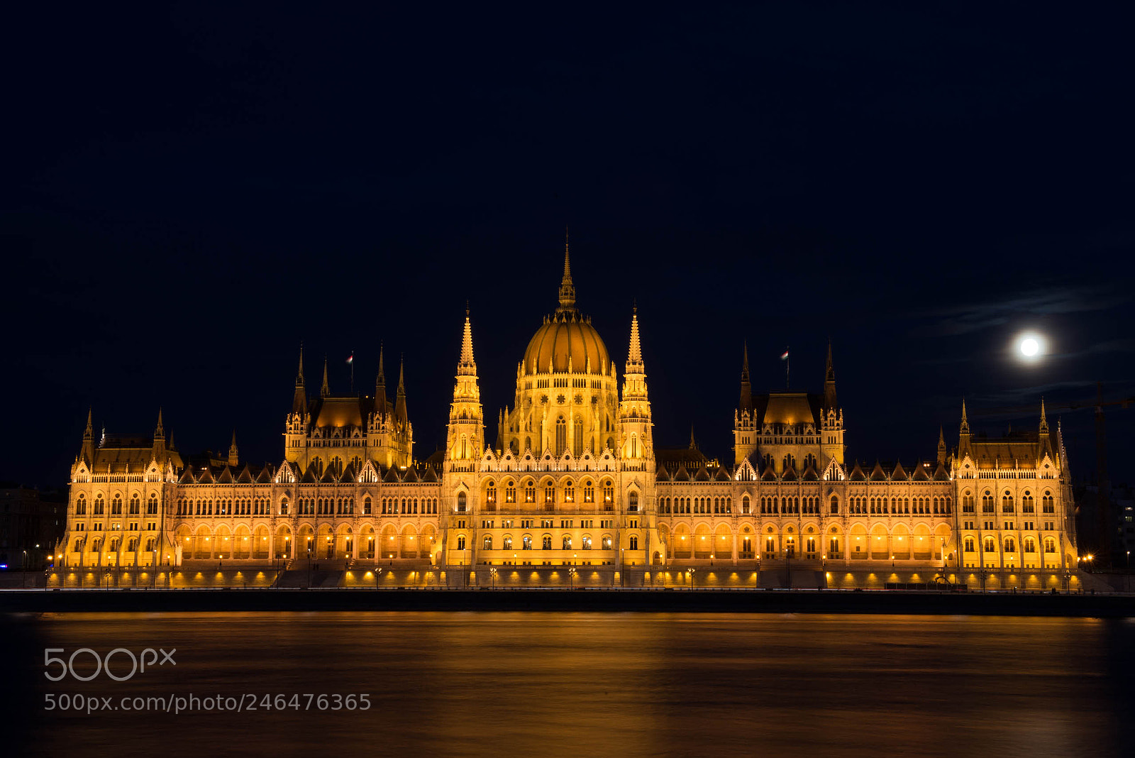 Nikon D610 sample photo. Full moon at hungarian photography