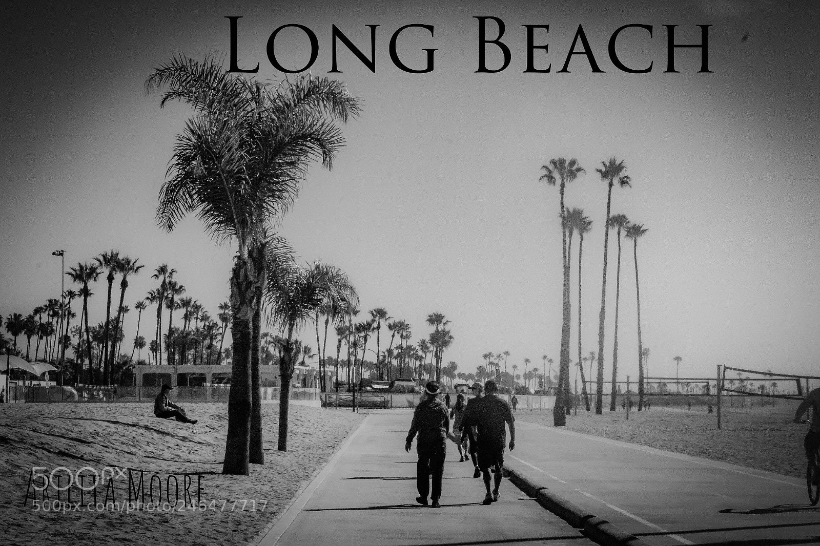 Canon EOS 100D (EOS Rebel SL1 / EOS Kiss X7) sample photo. Long beach black and photography