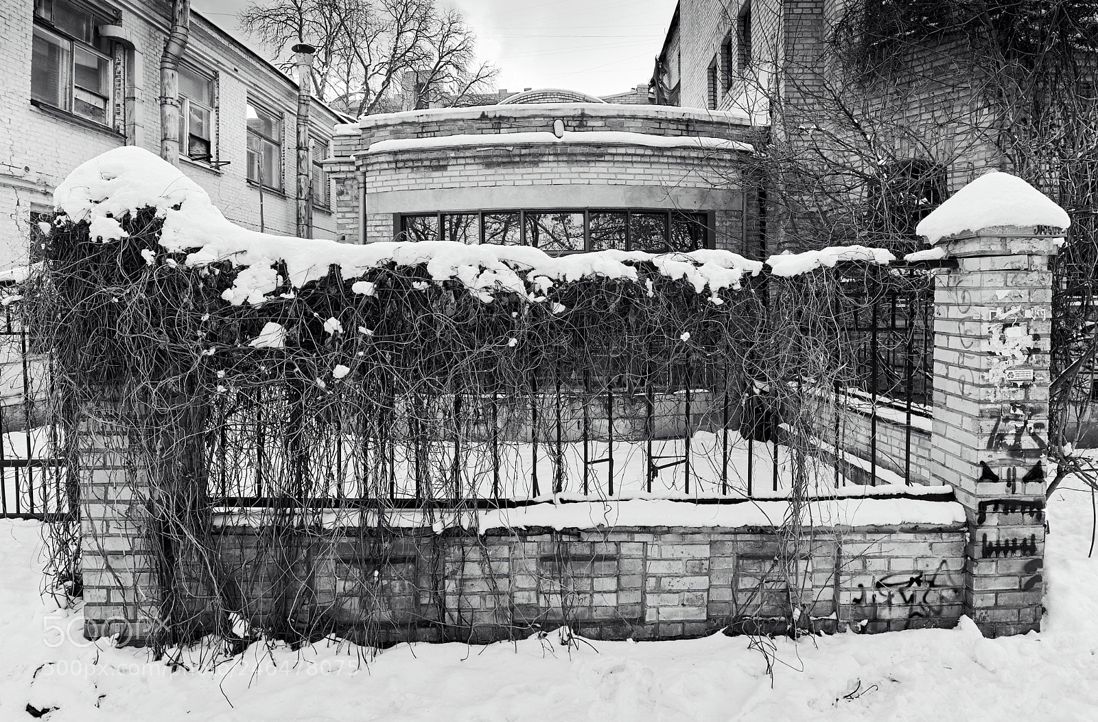 Nikon D7100 sample photo. Frozen construction project photography