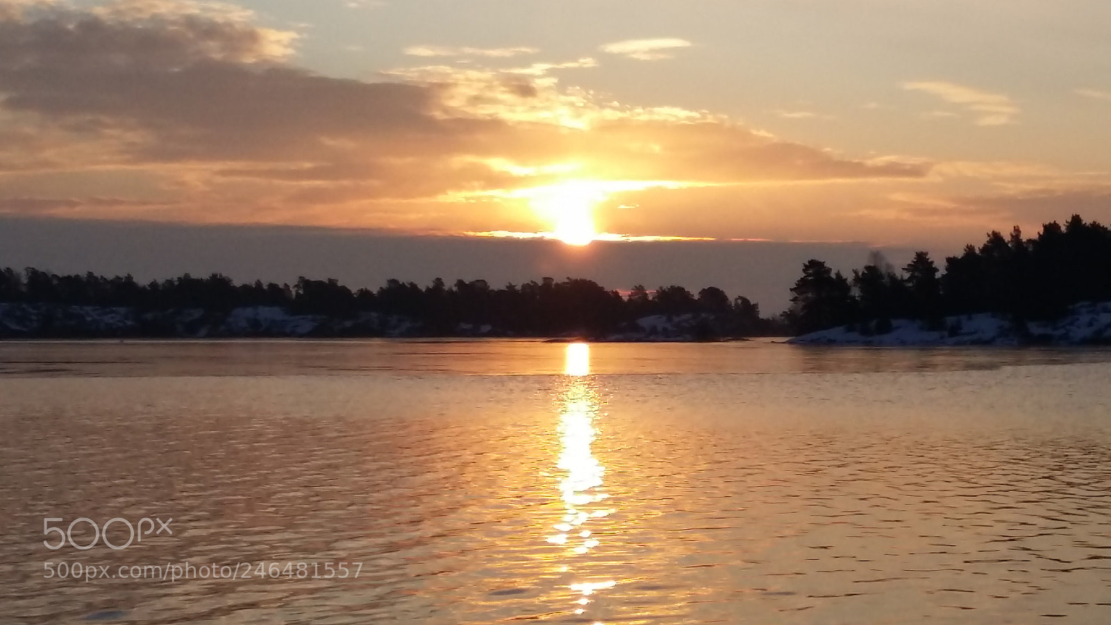 Samsung Galaxy A5 sample photo. Sunset at - 5 c photography