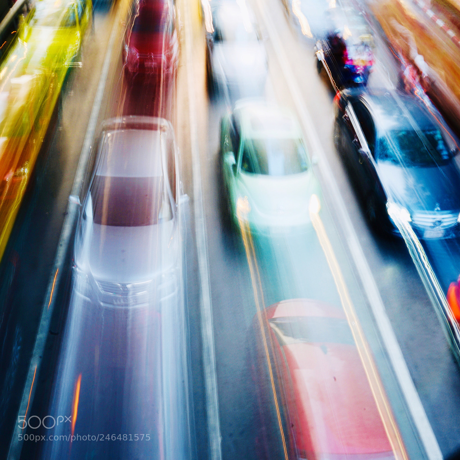 Sony a7 II sample photo. Colorful cars of bangkok photography
