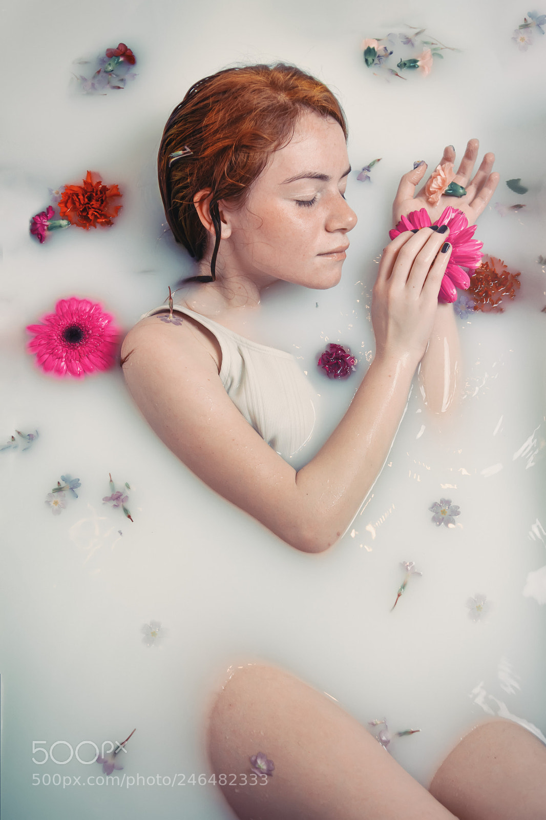Nikon D7100 sample photo. Milk bath photography