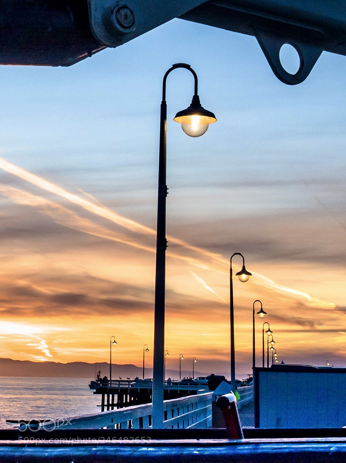 Olympus OM-D E-M5 II sample photo. Sunrise from pier. photography