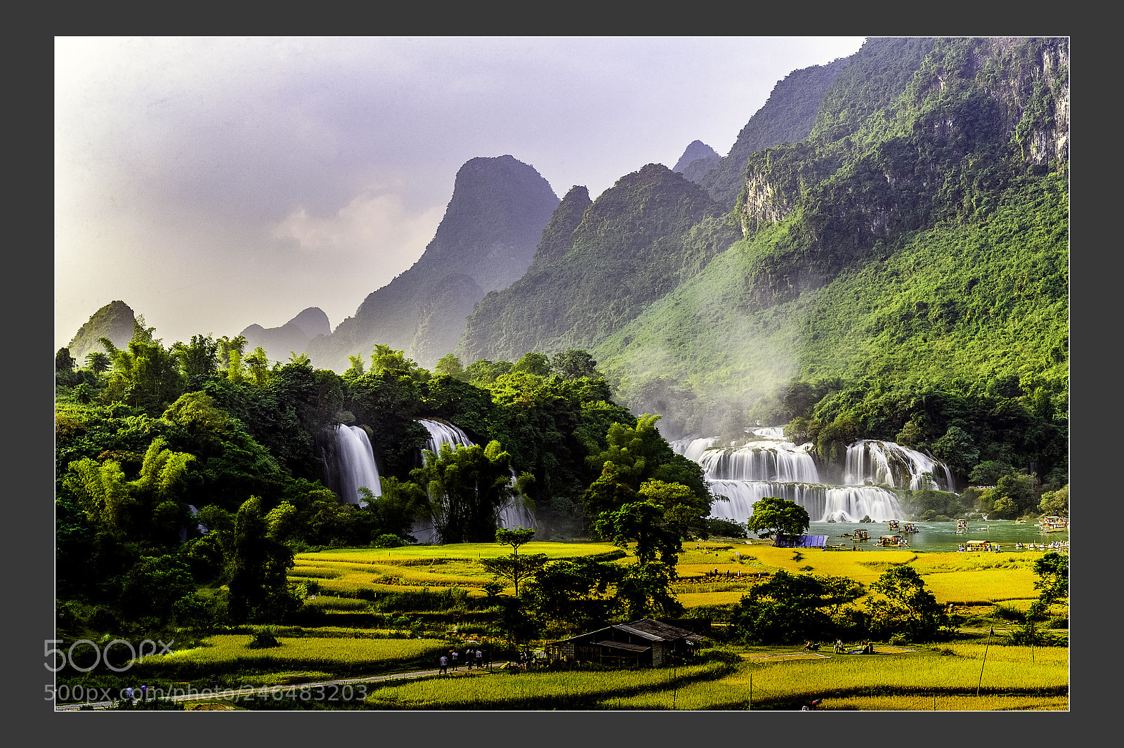 Nikon D3 sample photo. Ban gioc waterfall is photography