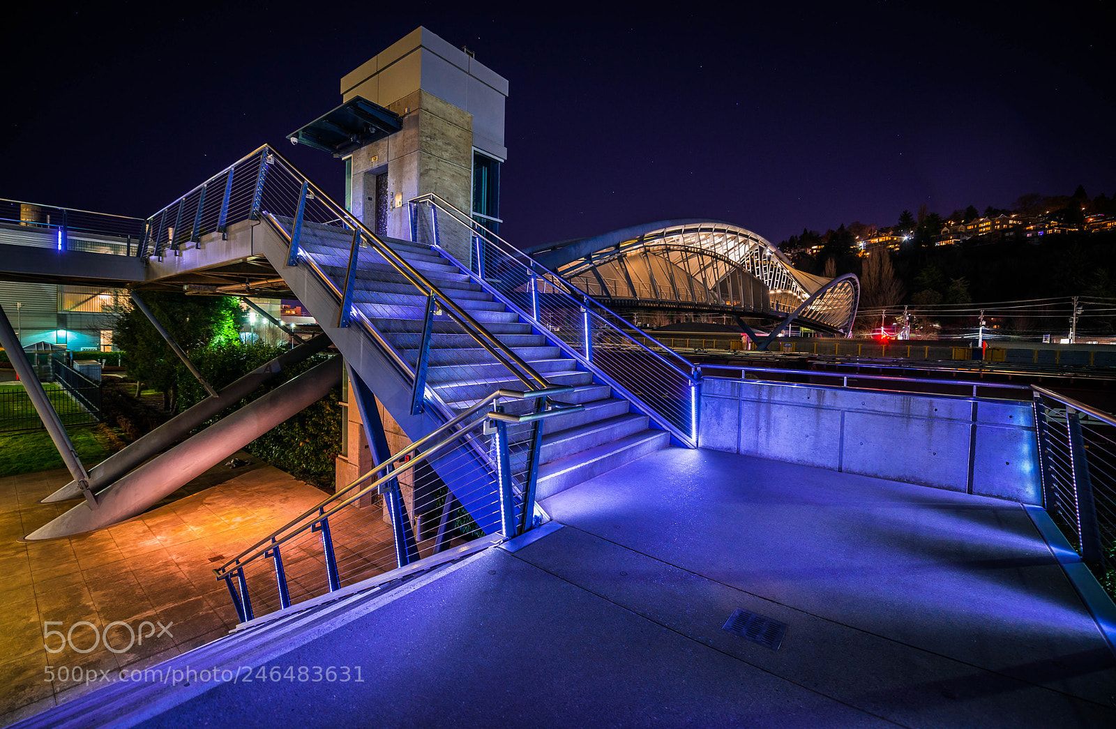 Nikon D800 sample photo. Amgen helix bridge photography