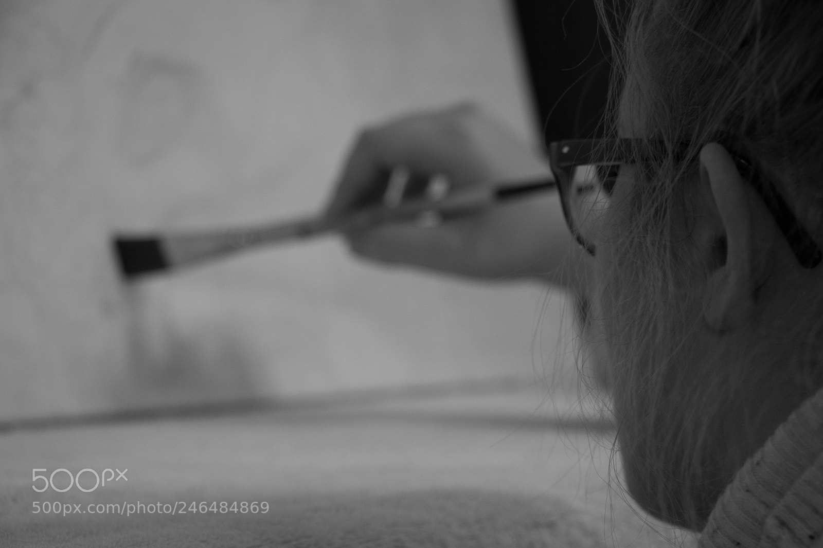 Canon EOS 7D Mark II sample photo. Girlfriend painting portrait photography