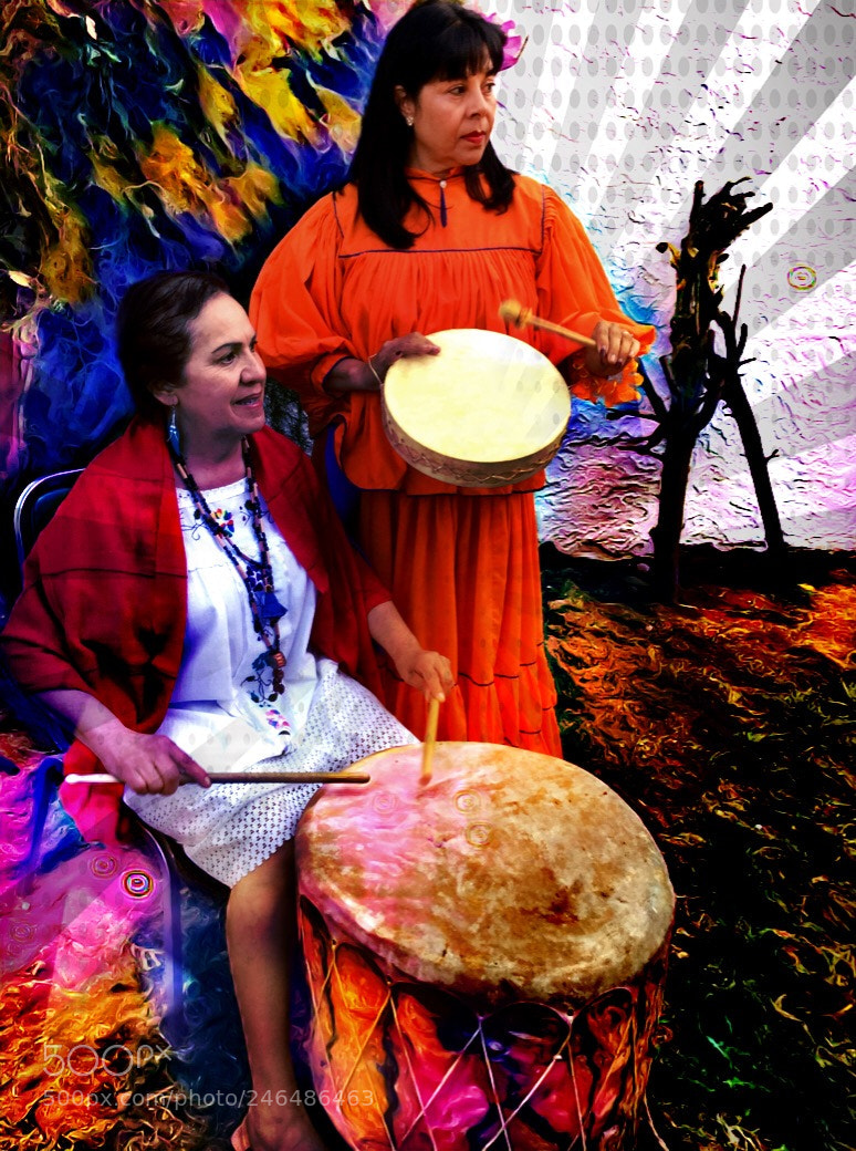 Apple iPad Air 2 sample photo. Mujer c smica. orquesta photography