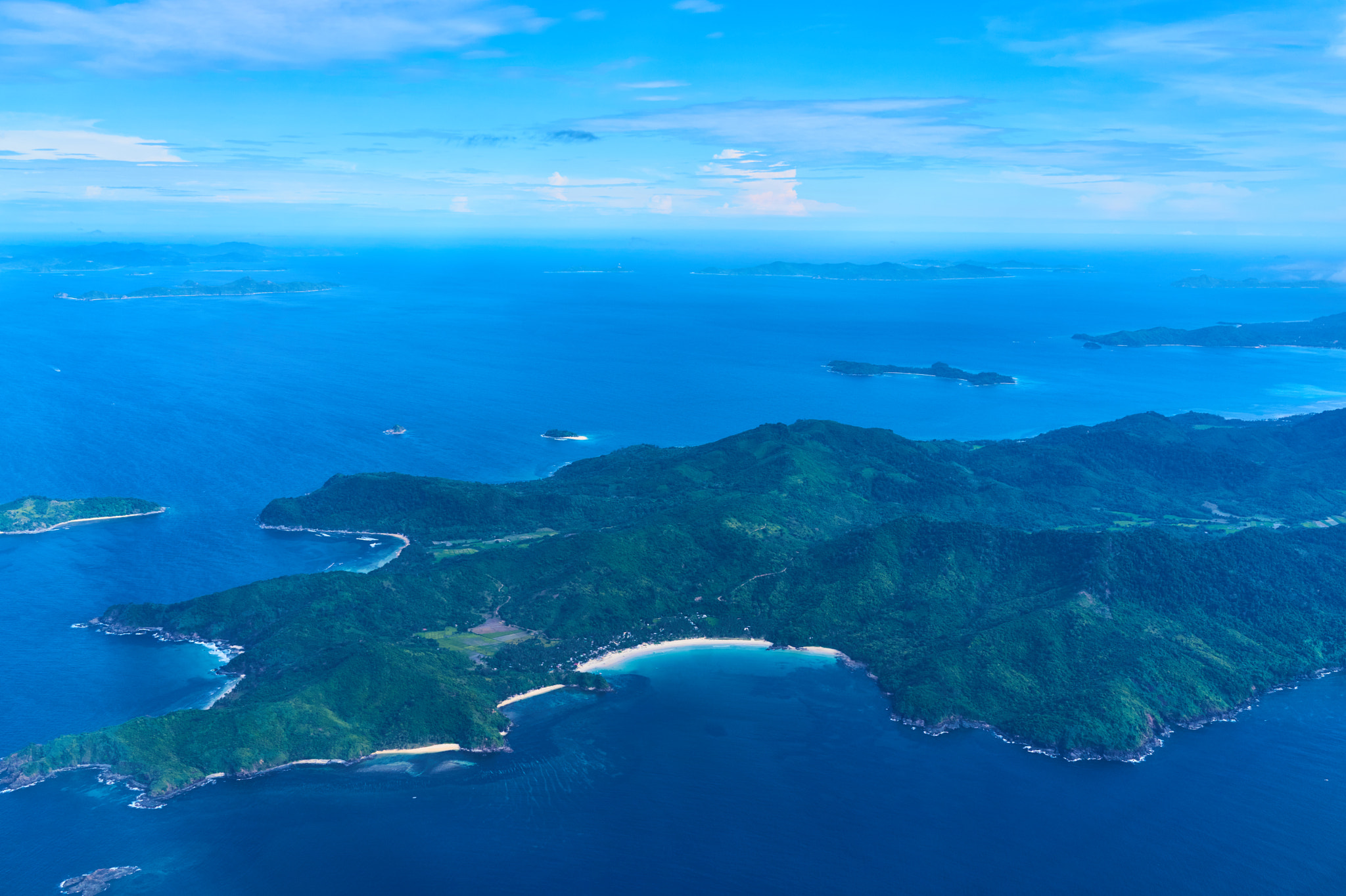 Sony Cyber-shot DSC-RX1R sample photo. Palawan from the air photography