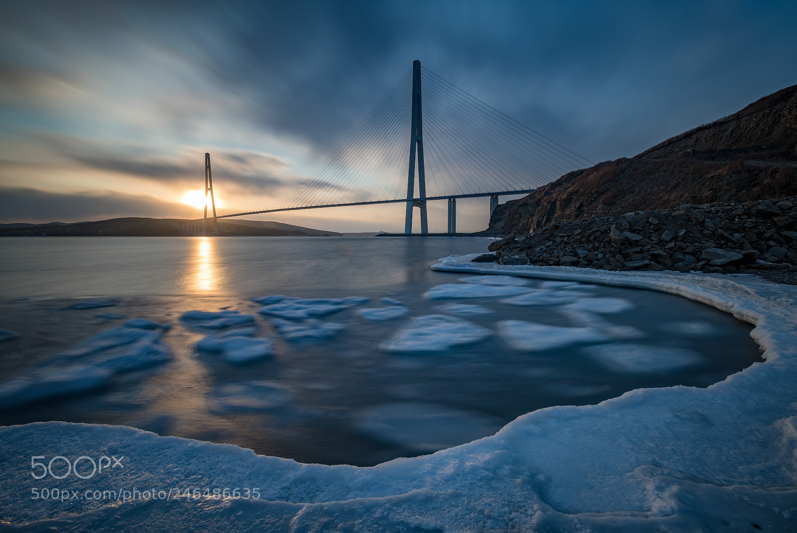 Nikon D850 sample photo. Ice sunset photography