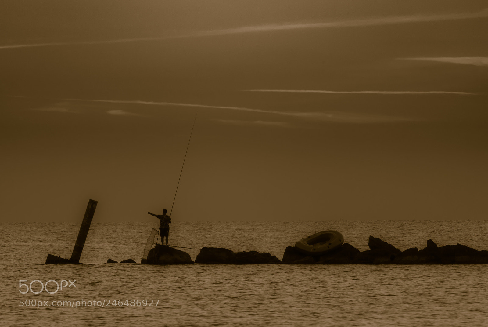 Nikon D40X sample photo. Early fisherman photography