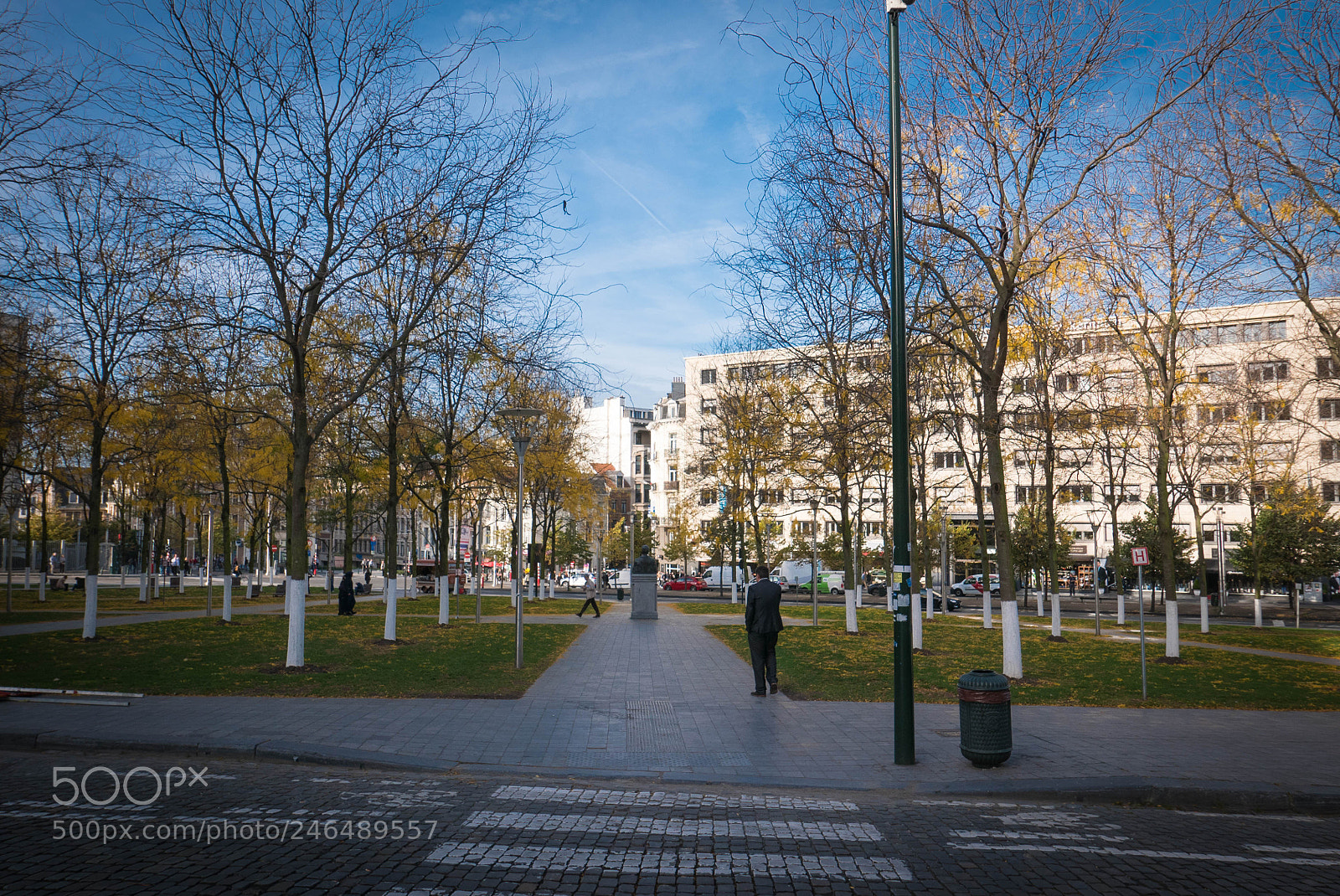 Panasonic Lumix DMC-LX100 sample photo. Park in front cathedral photography