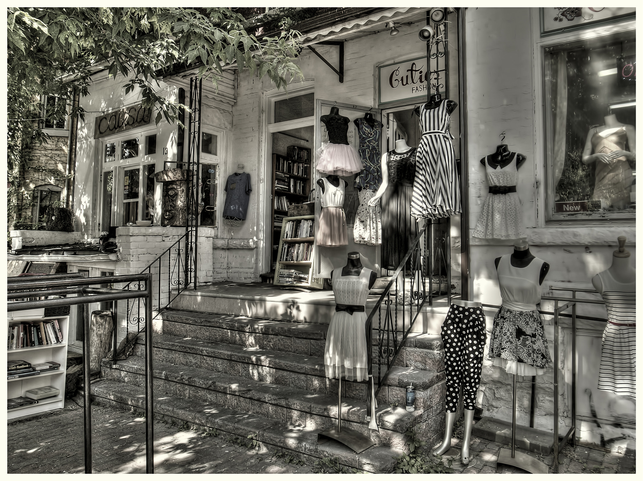 Ricoh GR DIGITAL 4 sample photo. The old book and dress shop photography