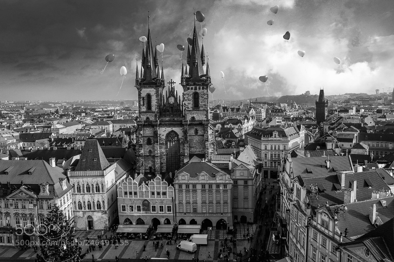 Canon EOS 550D (EOS Rebel T2i / EOS Kiss X4) sample photo. Prague city and balloons photography