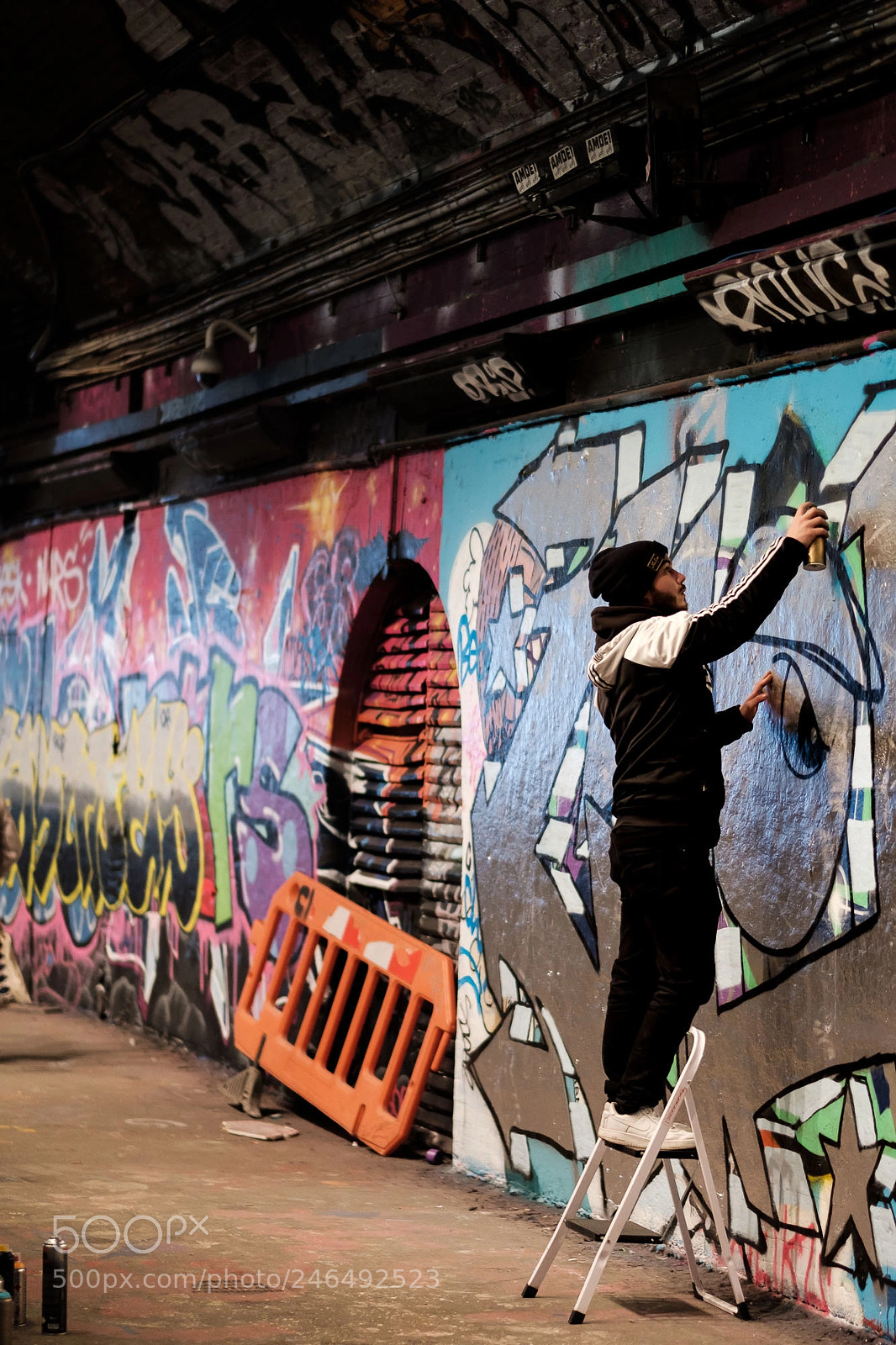 Fujifilm X-Pro2 sample photo. Leake street tunnel, london photography