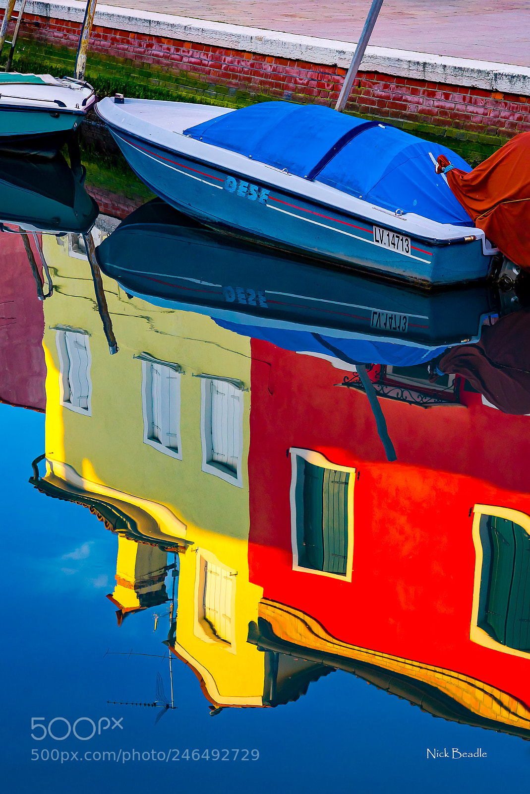 Sony a7S sample photo. Burano reflections photography