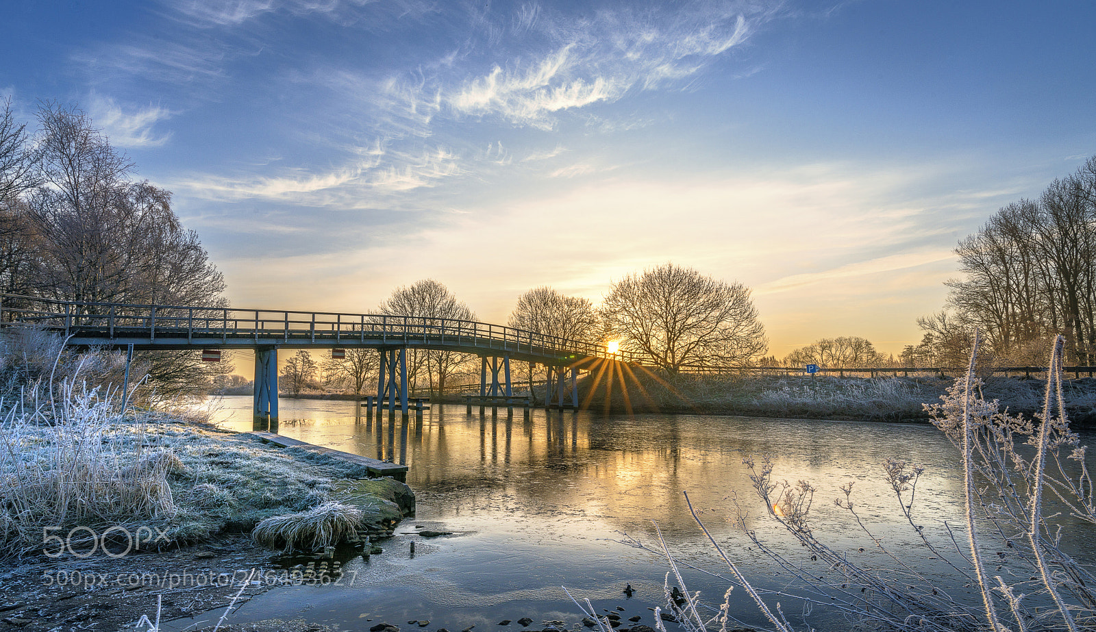 Sony a7R II sample photo. Ritterhude hammebrücke photography
