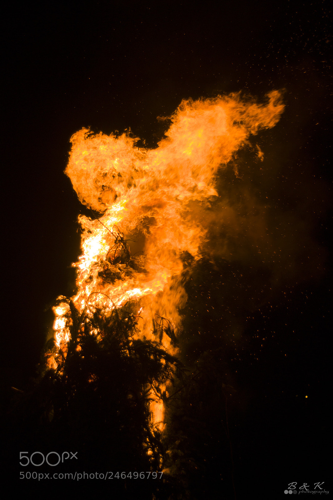 Nikon D3100 sample photo. Fire photography