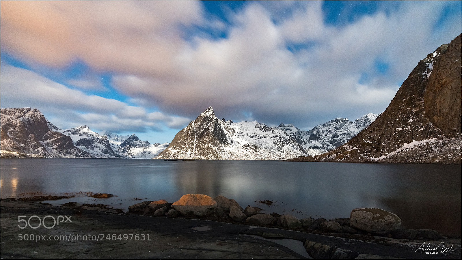 Nikon D850 sample photo. Hamnoy @ night photography