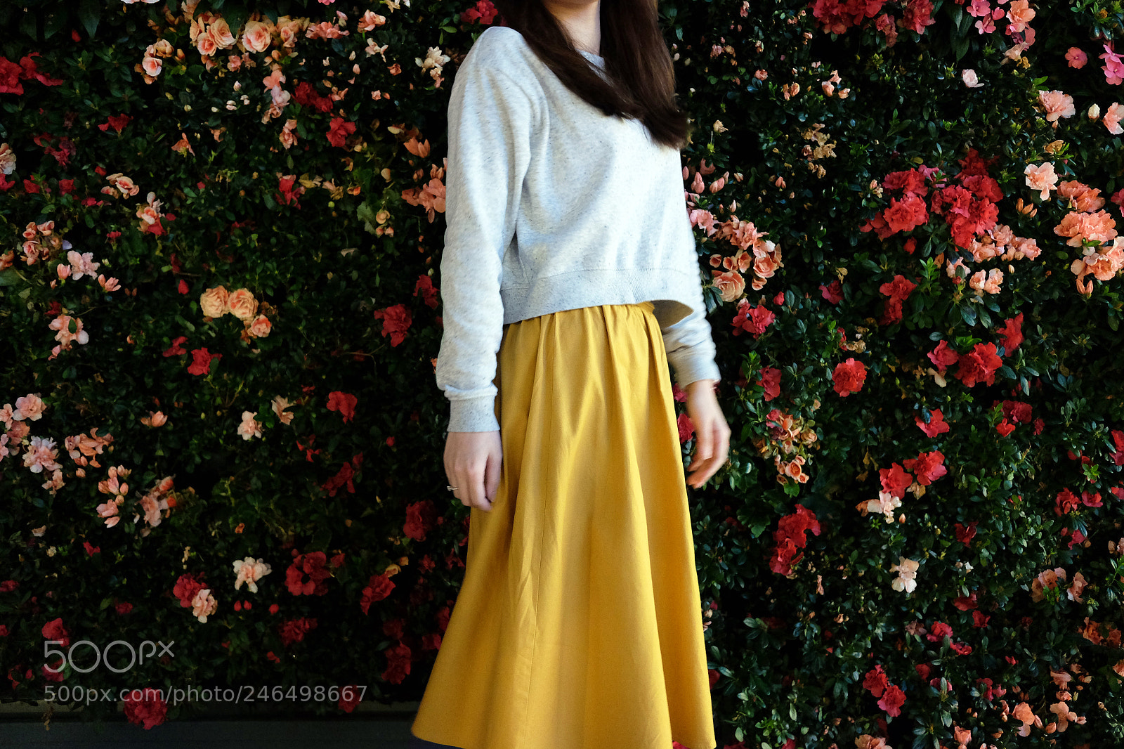 Fujifilm X70 sample photo. Fashion woman and flower photography