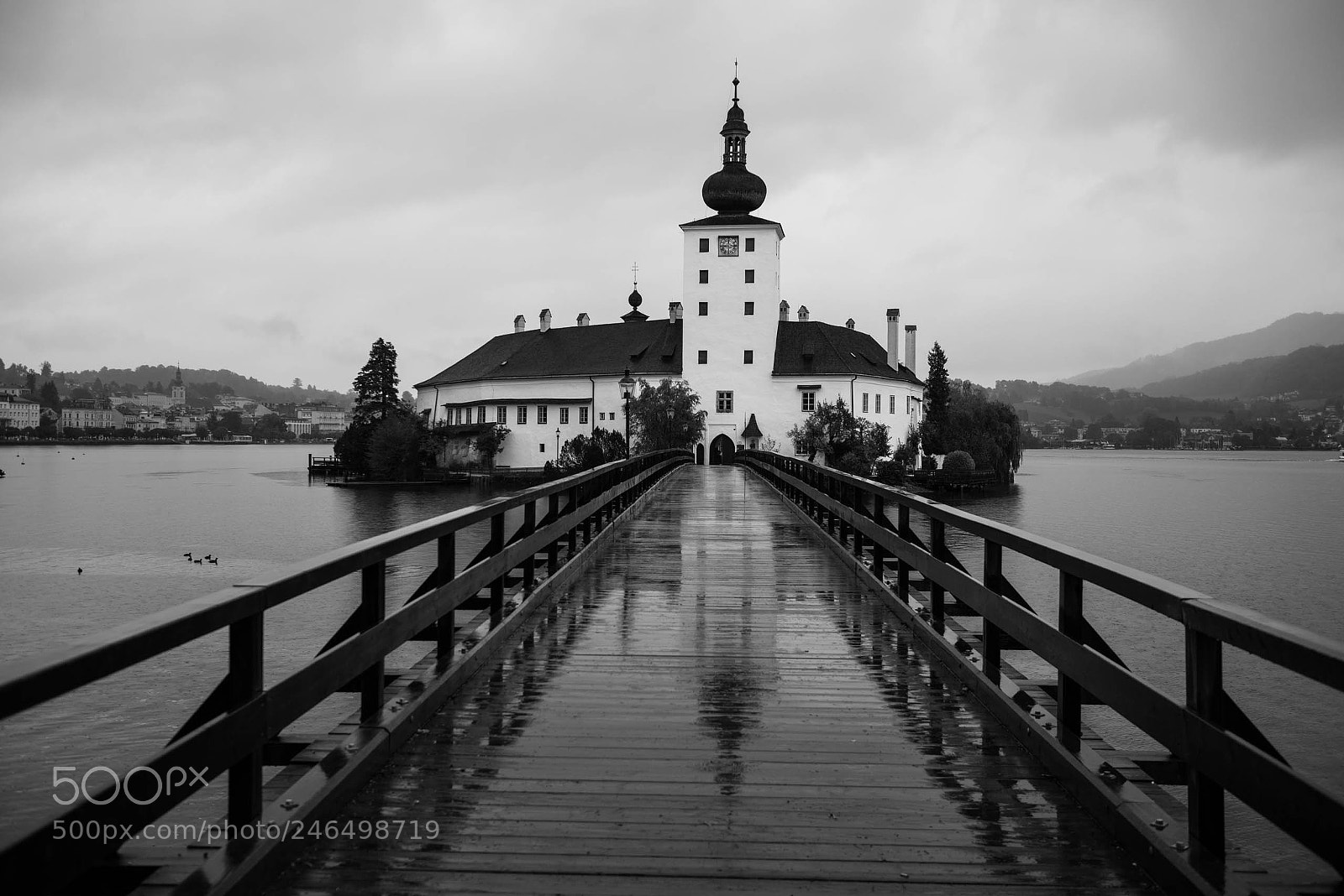 Nikon D610 sample photo. Schloss ort in rain photography