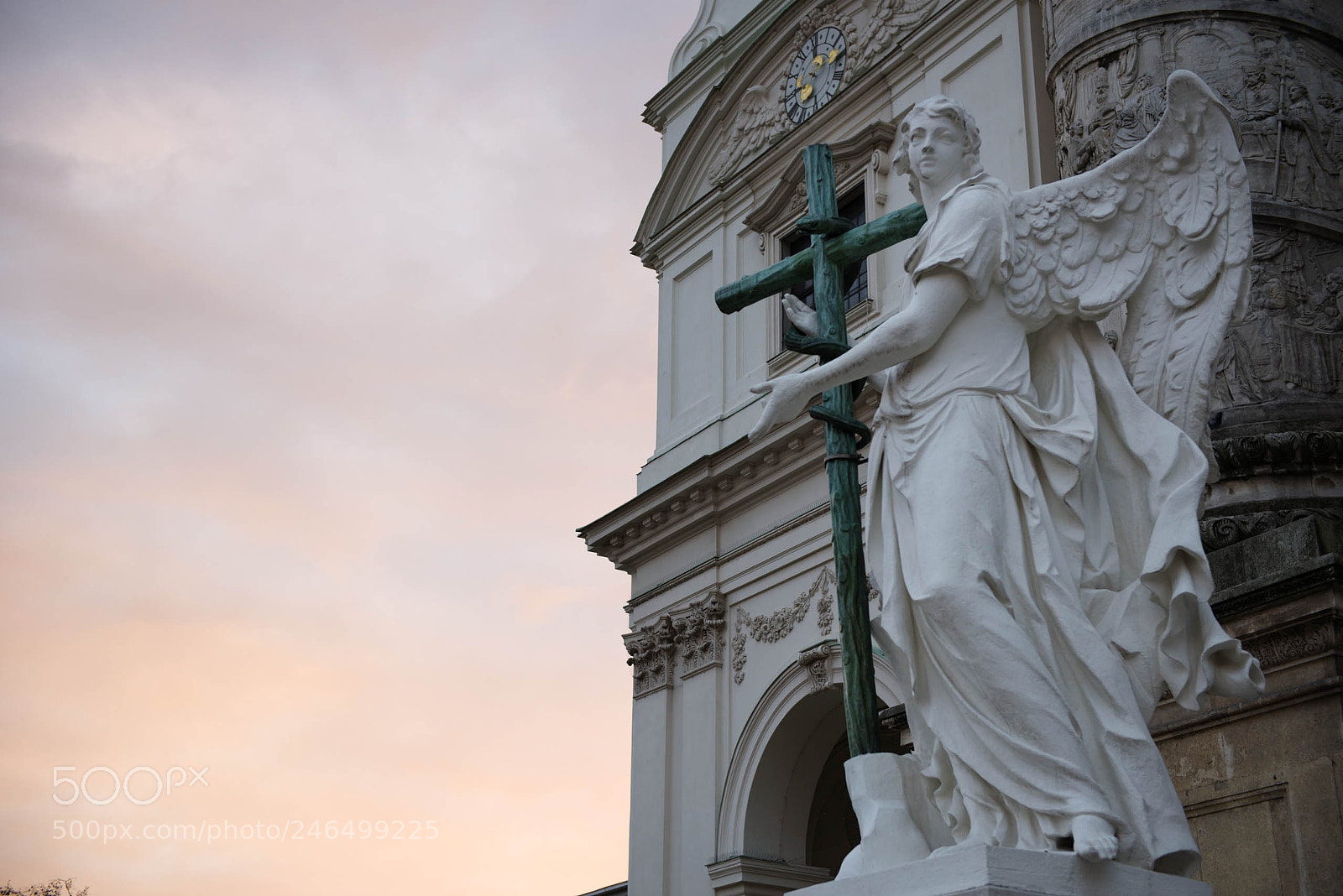 Nikon D610 sample photo. Sunrise at karlskirche photography