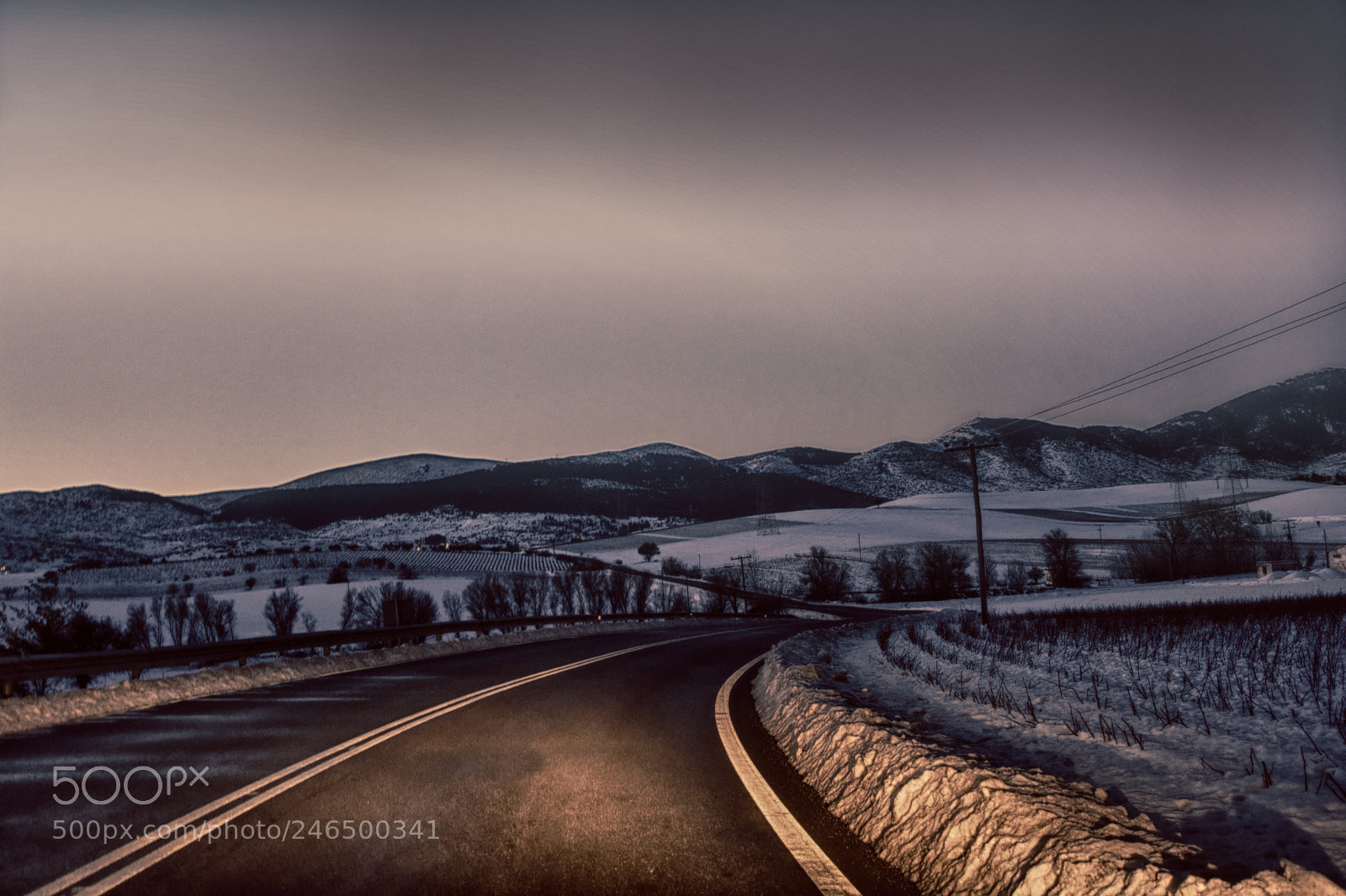 Nikon D7100 sample photo. Snowy routes photography