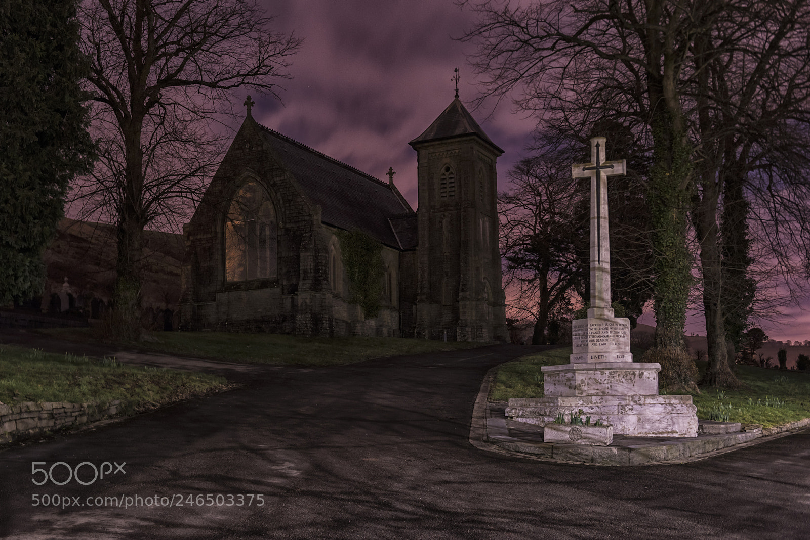 Nikon D810 sample photo. Trealaw cemetery church photography