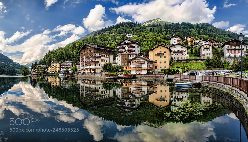 Nikon D5000 sample photo. Lake alleghe photography