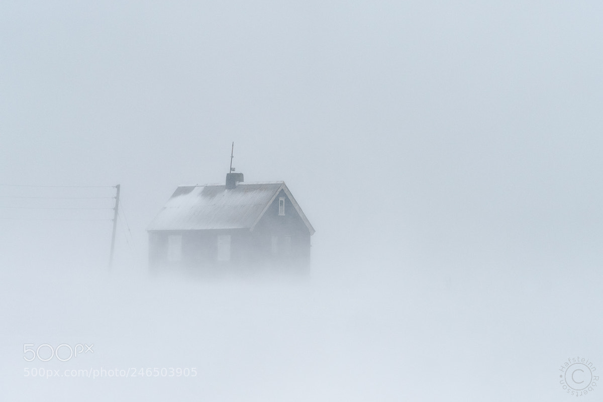 Sony a7R sample photo. Hausastaðir in snowstorm photography