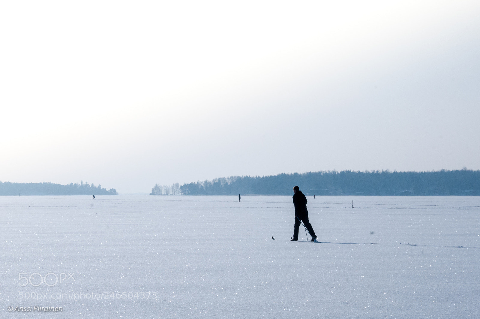 Nikon D300S sample photo. Skier on ice photography