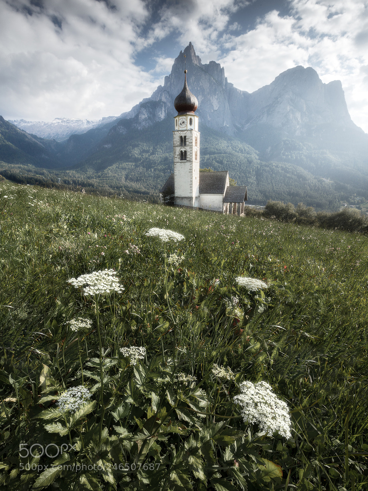 Canon EOS 5DS sample photo. Church italian dolomites photography