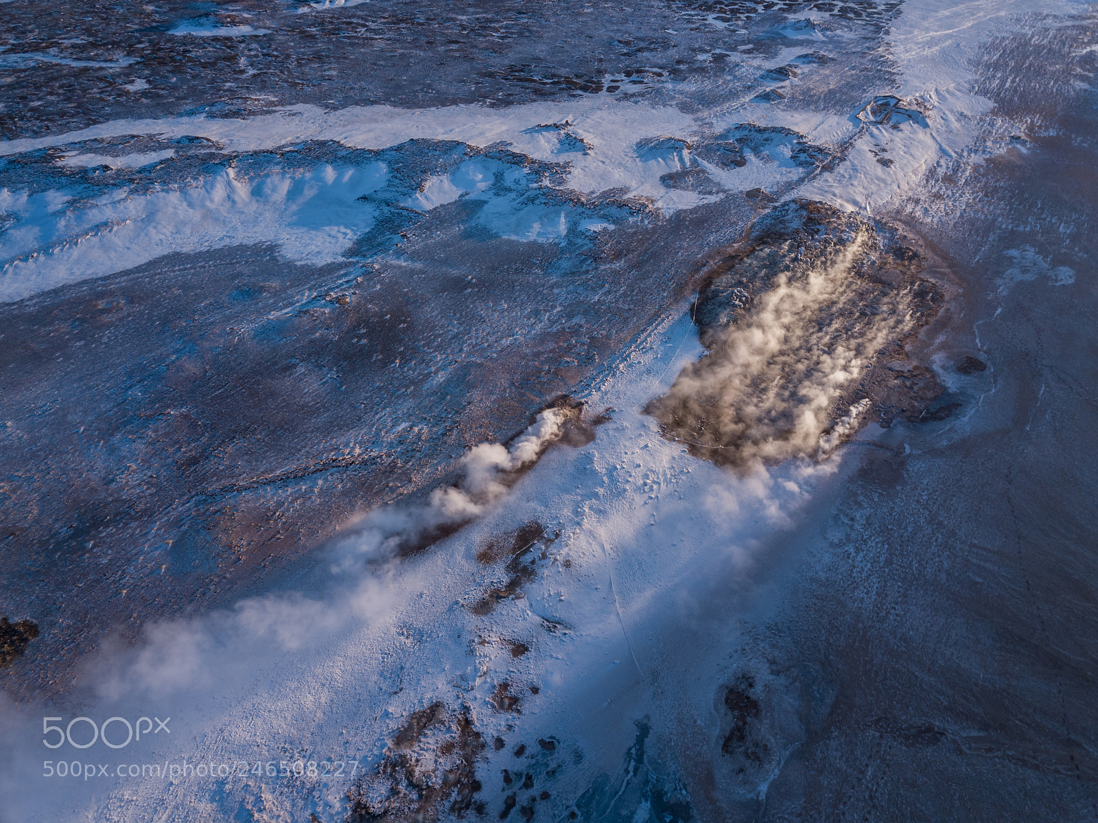 DJI FC220 sample photo. Geothermal area photography