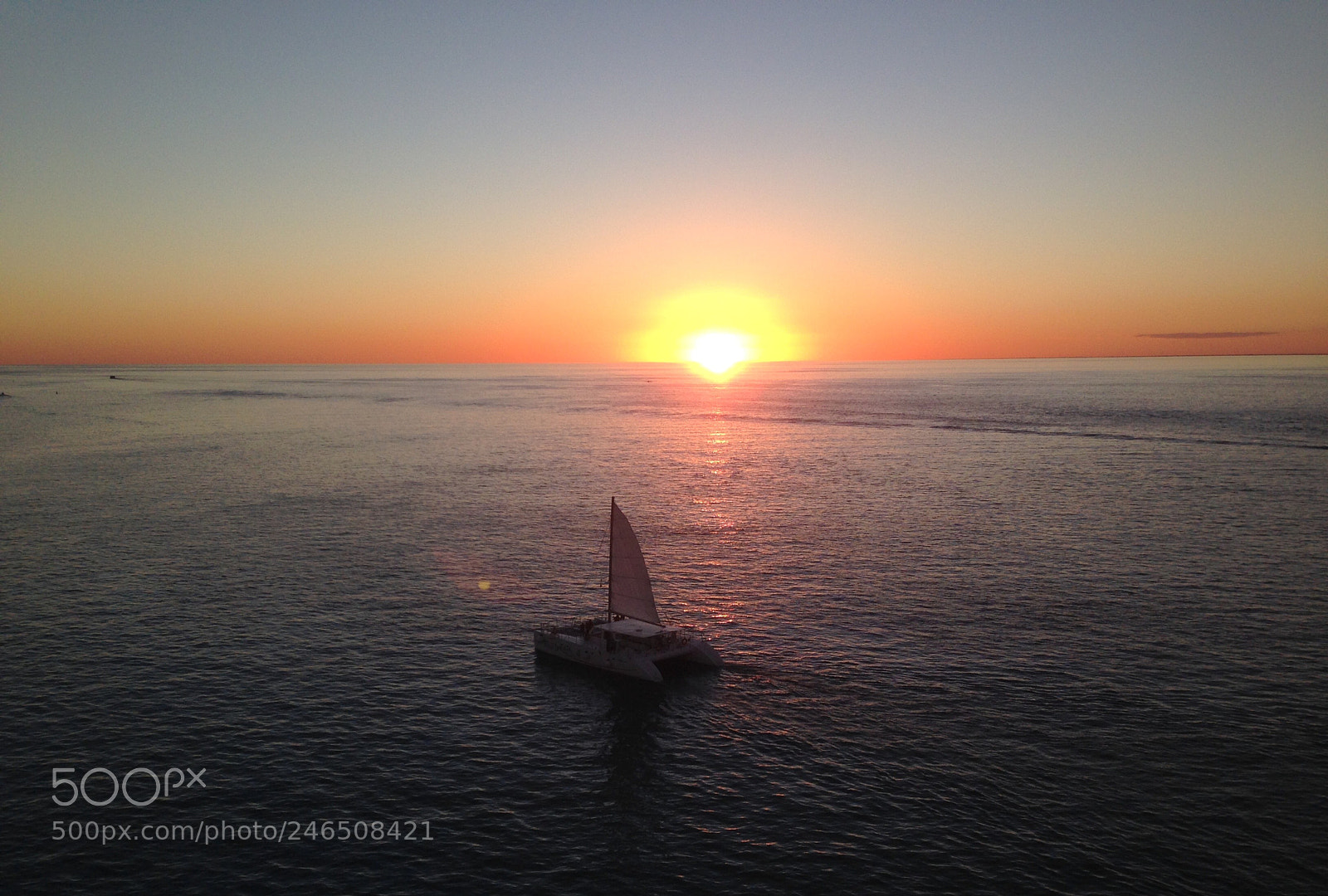 Apple iPhone 5 sample photo. Sunset sail photography