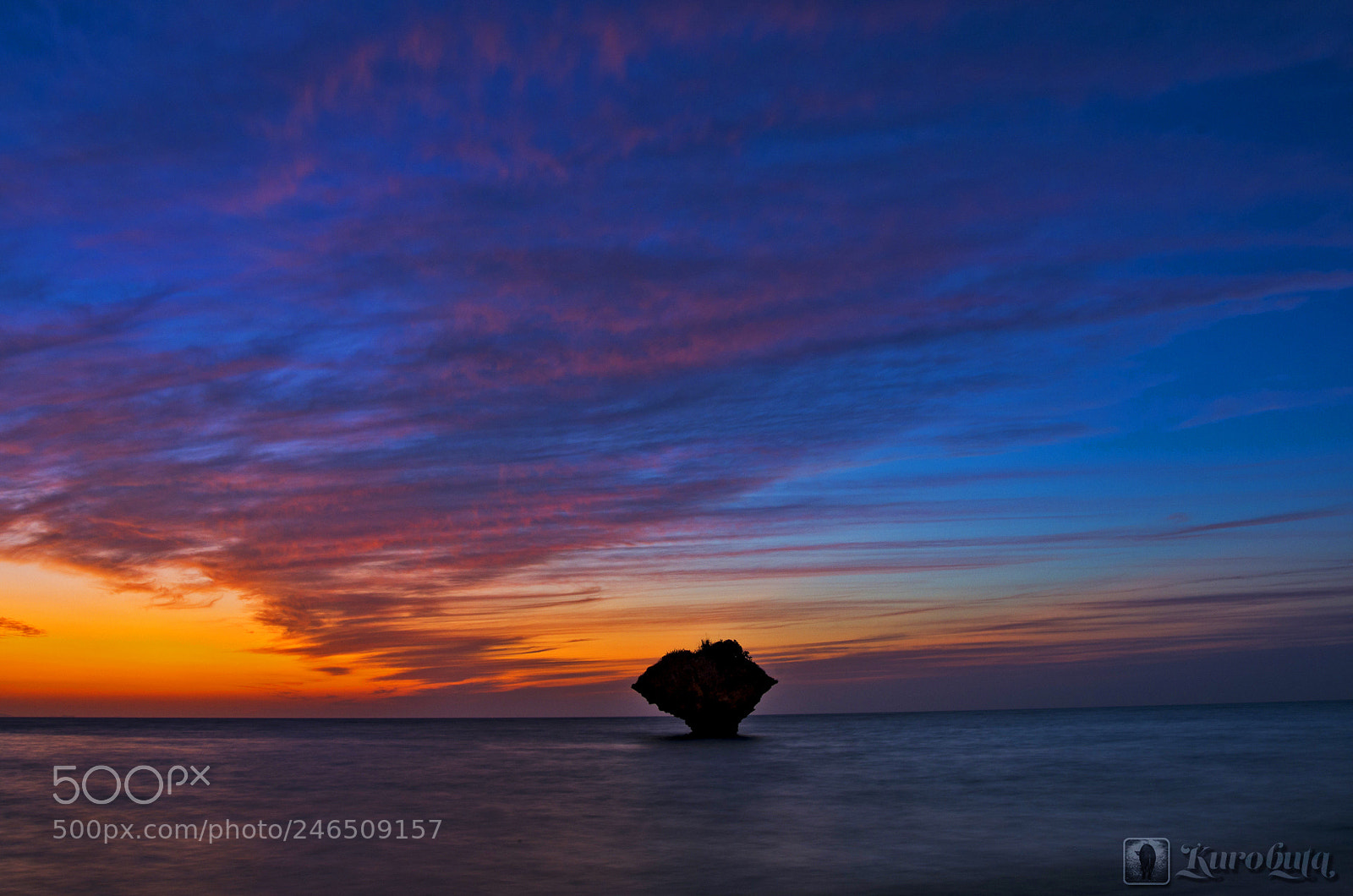 Pentax K-5 II sample photo. Sunset in okinawa photography